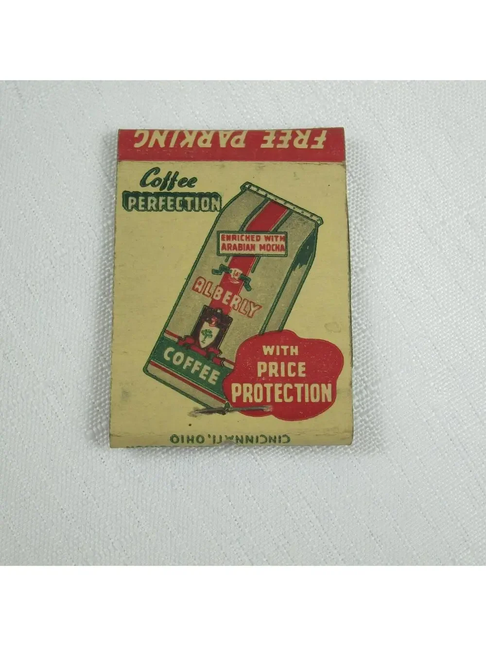 2 Vintage Matchbook Covers White Villa Dayton & Cincinnati & Albers Supermarkets